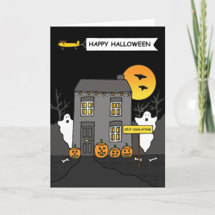 Covid 19 Halloween Spooky House, zelfisolatie Kaart