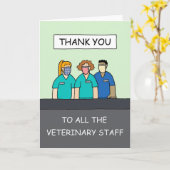 Covid 19 Hartelijk dank aan het veterinaire person Kaart (Gele Bloem)