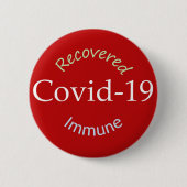Covid-19: Herstel en immuunsysteem Ronde Button 5,7 Cm (Voorkant)