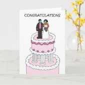 Covid 19 Huwelijksfelicitaties, Afro-Amerikaan Kaart (Gele Bloem)