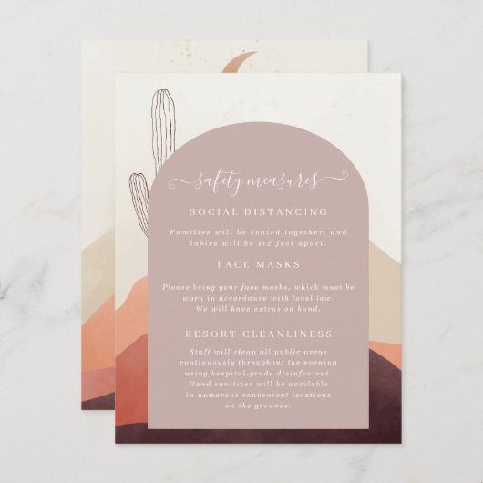 Covid 19 Informatie over het veiligheidsmasker - S Informatiekaartje (Voorkant / Achterkant)