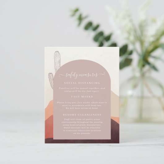 Covid 19 Informatie over het veiligheidsmasker - S Informatiekaartje (Staand voorkant)