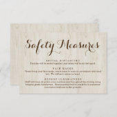 Covid 19 Informatie over het veiligheidsmasker - S Informatiekaartje (Voorkant / Achterkant)