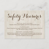 Covid 19 Informatie over het veiligheidsmasker - S Informatiekaartje (Voorkant)