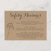 Covid 19 Informatie over het veiligheidsmasker - S Informatiekaartje (Voorkant)