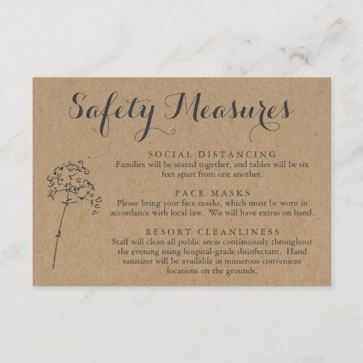 Covid 19 Informatie over het veiligheidsmasker - S Informatiekaartje (Voorkant)