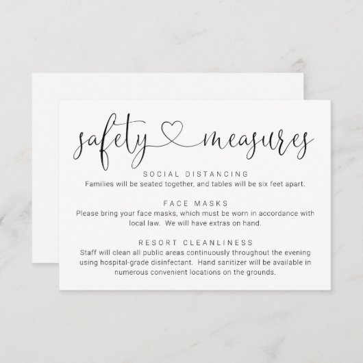 Covid 19 Informatie over het veiligheidsmasker - S Informatiekaartje (Voorkant / Achterkant)