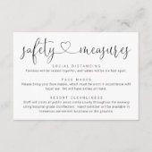 Covid 19 Informatie over het veiligheidsmasker - S Informatiekaartje (Voorkant)