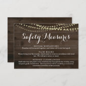 Covid 19 Informatie over het veiligheidsmasker - S Informatiekaartje (Voorkant / Achterkant)