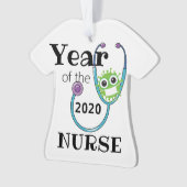 Covid -19 , Jaar van de zuster Kerstversiering Ornament (voorkant)