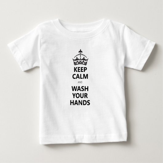 covid-19 keep calm and wash your hands t-shirt (Voorkant)