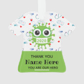 Covid -19 Ornament - Zuursierplanten (achterkant)