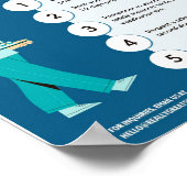 Covid 19 Poster papier (steen) (Hoek)