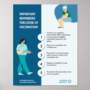 Covid 19 Poster papier (steen)