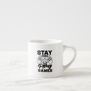 COVID 19 Quarantine Gamer Cadeau - Blijf Thuis Espresso Kop