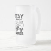 COVID 19 Quarantine Gamer Gift - Stay At Home Matglas Bierpul (Voorkant rechts)