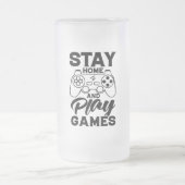 COVID 19 Quarantine Gamer Gift - Stay At Home Matglas Bierpul (Center)