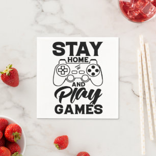 COVID 19 Quarantine Gamer Gift - Stay At Home Servet