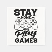 COVID 19 Quarantine Gamer Gift - Stay At Home Servet (Voorkant)