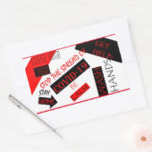 COVID-19 RECHTHOEKIGE STICKER (Envelop)