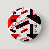 Covid-19 Ronde Button 5,7 Cm (Voorkant)