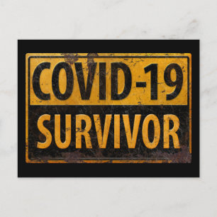 COVID-19 SURVIVOR - Aanmoediging van metaal zoeken Briefkaart