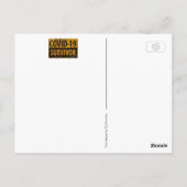 COVID-19 SURVIVOR - Aanmoediging van metaal zoeken Briefkaart (Achterkant)