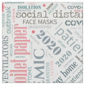Covid-19 Text Design Color2 ID742 Stof (Close Up)