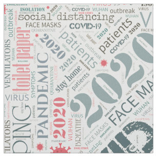 Covid-19 Text Design Color2 ID742 Stof