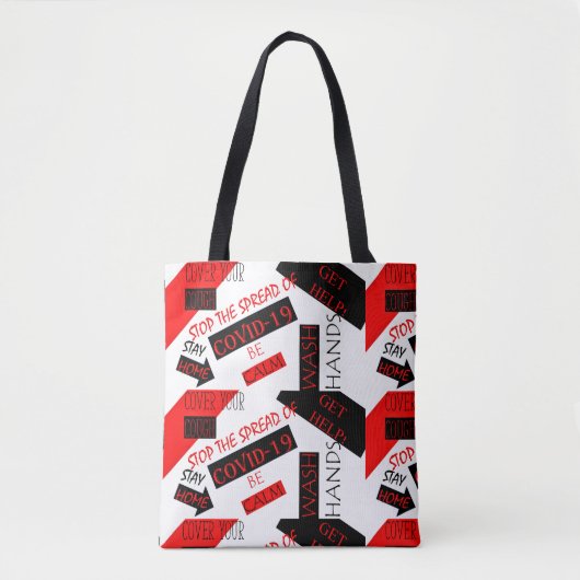COVID-19 TOTE BAG (Voorkant)