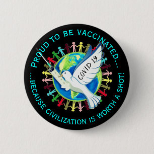 Covid 19 Vaccinatie Button