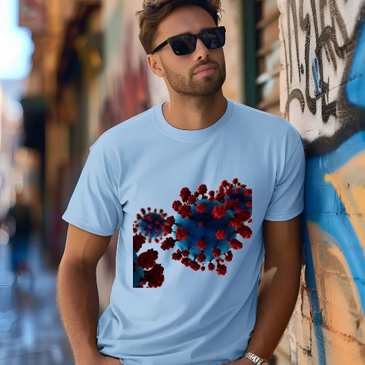 COVID-19-variant T-shirt: blijf op de hoogte, blij T-shirt