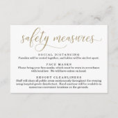 Covid 19 Veiligheidsmasker Informatie over sociale Informatiekaartje (Voorkant)