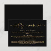 Covid 19 Veiligheidsmasker Sociale Afstand Informa Informatiekaartje (Voorkant / Achterkant)