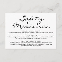 Covid 19 Veiligheidsmasker Sociale Afstand Informa Informatiekaartje