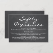 Covid 19 Veiligheidsmasker Sociale Afstand Informa Informatiekaartje (Voorkant / Achterkant)