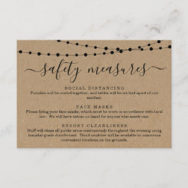 Covid 19 Veiligheidsmasker Sociale Afstand Informa Informatiekaartje