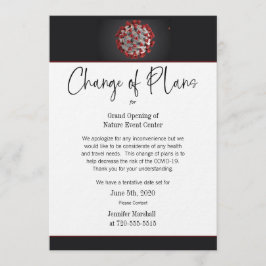 COVID-19 Verandering van Bedrijfs plan of Persoonl Kaart