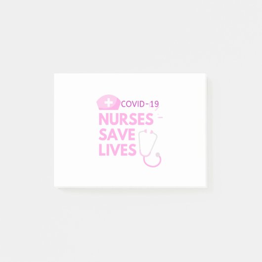 Covid 19 Verpleegkundigen sparen levens Post-it® Notes (Voorkant)