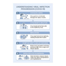 COVID-19 virale infectieprogressie infographic