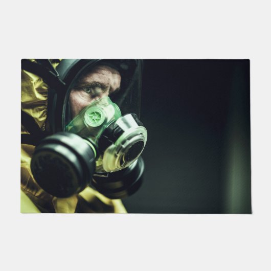 Covid 19 Vloermat gasmasker Deurmat (Voorkant)