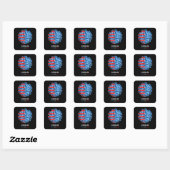COVID-19 Was uw hand Vierkante Sticker (Vel)