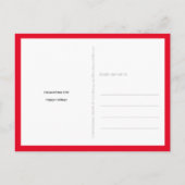 Covid 2020 Black White Red Gekke Funny Kerstmis Briefkaart (Achterkant)