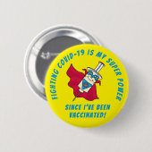 COVID bestrijden is mijn superkracht die ik heb ge Ronde Button 5,7 Cm (Voorkant /achterkant)