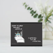 COVID Briefkaart #2 in een serie van kunstenaar Da (Staand voorkant)