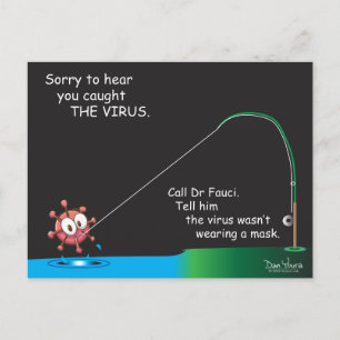 COVID Briefkaart #3 in CORONA-serie door Dan Youra