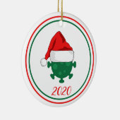 Covid Corinavirus Global Pandemic 2020 Keramisch Ornament (Rechts)