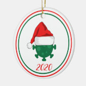 Covid Corinavirus Global Pandemic 2020 Keramisch Ornament (Links)