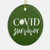 Covid Coronavirus Survivor Ceramic Ornament (Links)