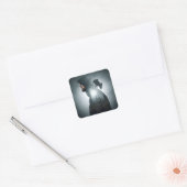 Covid - de volgende generatie vierkante sticker (Envelop)